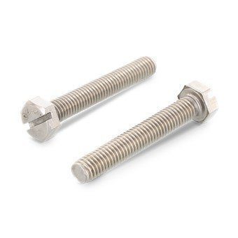 Рекомендуем купить Болт DIN 933 SZ M4x12 с шестигранной головкой, прямым шлицем и полной резьбой, нерж. сталь A2