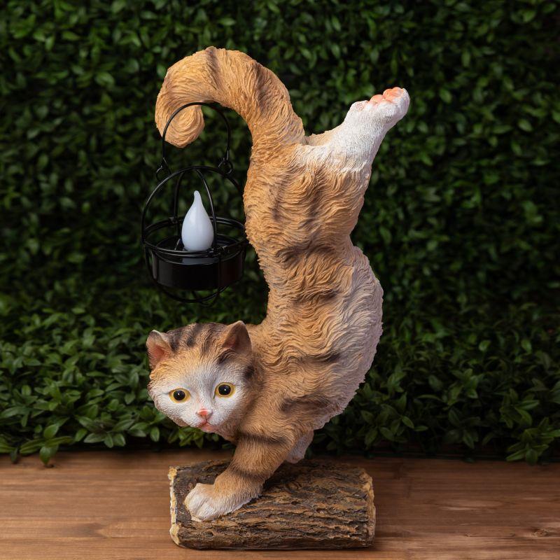 Рекомендуем купить Светильник уличный ERASF22-01 Кот Акробат на солнечных батареях садовый 37см ЭРА Б0053352