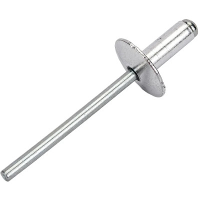 Рекомендуем купить Заклепка вытяжная открытая 5x18 с увеличенным бортом 14 мм, алюминий / оц. сталь