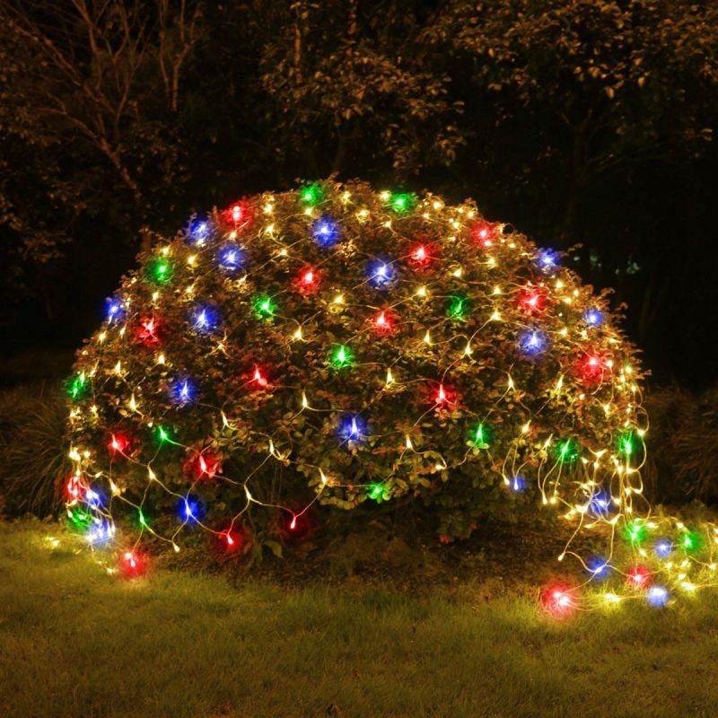 Рекомендуем купить Гирлянда Сеть 150 LED на солнечной батарее мультиколор 2мх1.35м ERAUF024-16 ЭРА Б0044225