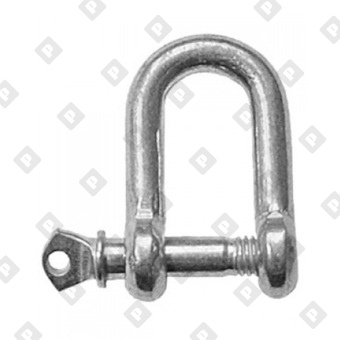 Скоба такелажная прямая Ø20 мм, оц. сталь - №1