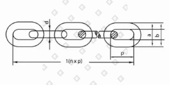 Цепь G80 16х48 грузоподъемная 8 т, кл. пр. 8 - №2