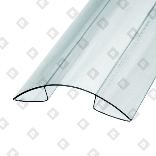 Профиль коньковый для поликарбоната 8х6000 мм б/цв. - №1