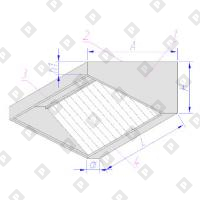 Зонт вытяжной пристенный тип 1 - №1