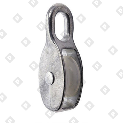 Блок одинарный 1" (25 мм) с пластиковым диском, оц. сталь - №2