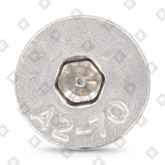 Винт ISO 10642 (DIN 7991) M12x200 с потайной головкой и внутренним шестигранником, нерж. сталь А2 - №2