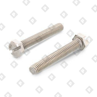 Болт DIN 933 SZ M3x8 с шестигранной головкой, прямым шлицем и полной резьбой, нерж. сталь A2 - №1