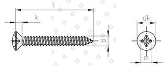 DIN 7983 A4 C 4,2X16 H - №4