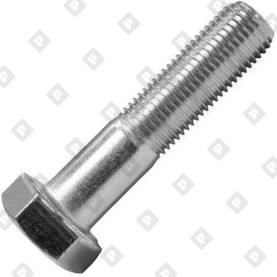 Болт DIN 931 M10x80 с шестигранной головкой SW17 и неполной резьбой, кл. пр. 8.8, оц. сталь - №1