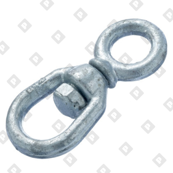 Вертлюг 10мм петля-кольцо, оц. сталь - №2