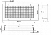 Решетка вентиляционная Р-С 1000х1800 RAL 9016 (белый) - №1