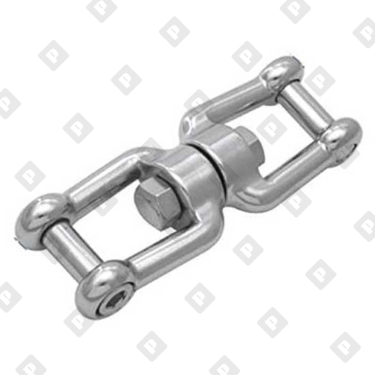 Вертлюг АРТ 8535 вилка-вилка со штифтом с внутренним шестигранником  16мм, нерж. сталь А4 - №2