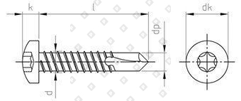 DIN 7504 A4 M 6,3X19 TX30 - №4