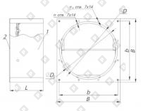 Обратный клапан круглого сечения лепестковый - №1