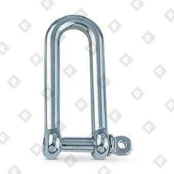 Скоба такелажная D-образная ART 8259 Ø6 мм удлиненная, нерж. сталь А4 - №3