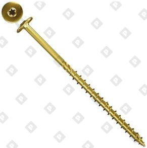 Шуруп конструкционный fischer FPF-WT 8,0X220 YZP 50 с тарельчатой головкой и шлицем TX, оц. сталь - №1