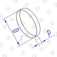 Заглушка круглого сечения - №1
