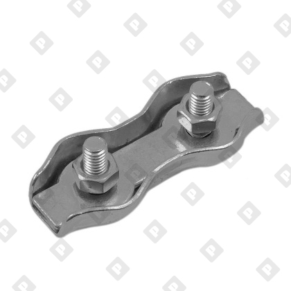 Зажим DUPLEX для троса Ø5мм, оц. сталь - №1