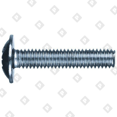Винт DIN 967 М3x10 с низкой полукруглой головкой и прессшайбой, крестообразный шлиц, кл. пр. 4.6, оц. сталь - №2
