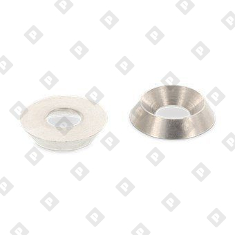 Шайба NF E 27-619 Ø8 полнотелая, со скосом 90 градусов, нерж. сталь AISI 303 - №1