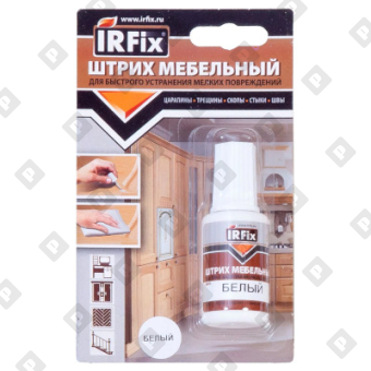 Штрих IRFix мебельный "Белый", 20 мл - №1