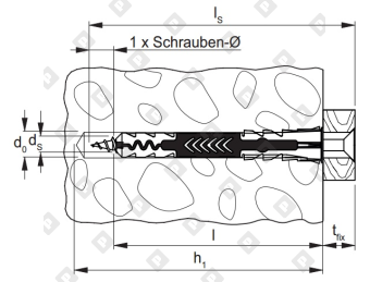 Универсальный дюбель fischer DUOPOWER 10x50 мм - №3