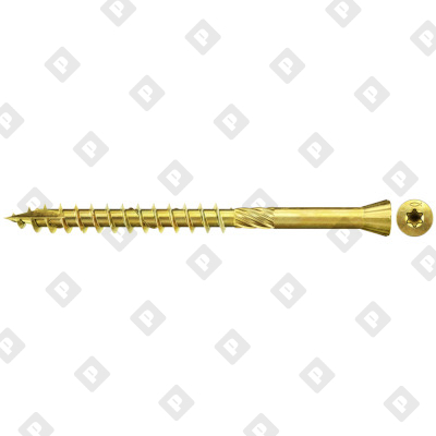 Шуруп Fischer FTF-ST 3,5X35 YZP 200 для напольных покрытий, шлиц ТХ - №1