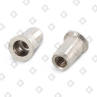 Заклепка-гайка ART 1023 M8x19 с потайным бортиком, с насечками, нерж. сталь А2 - №1