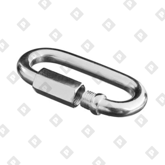 Карабин винтовой Ø12мм, оц. сталь - №1