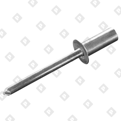 Заклепка вытяжная закрытая 3,2x7,5 с потайным бортом, алюминий / алюминий - №1