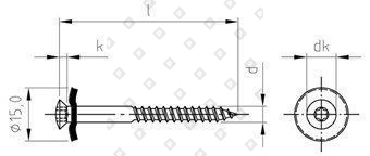 Art. 9087 A2 4,5X100 TX20 - RAL 9010 - №4