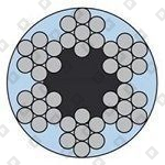 Трос для растяжки DIN 3055 Ø3мм/4мм в ПВХ оплетке, конструкция 6х7, оц. сталь - №2