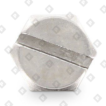 Болт DIN 933 SZ M3x8 с шестигранной головкой, прямым шлицем и полной резьбой, нерж. сталь A2 - №2