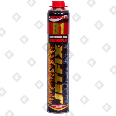 Огнеупорная профессиональная монтажная пена JETFIX B1, 750 мл - №1
