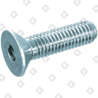 Винт DIN 7991 M8x100 с потайной головкой и внутренним шестигранником, кл. пр. 10.9, оц. сталь - №3